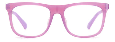 Youth Unisex Polaroid Eyeglasses: PLD D824 - Violet Pink SpecSMART Eye Clinic (Front View)